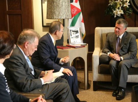 اعلام حمایت شاه اردن و بان کی مون از طرح مصر درباره غزه