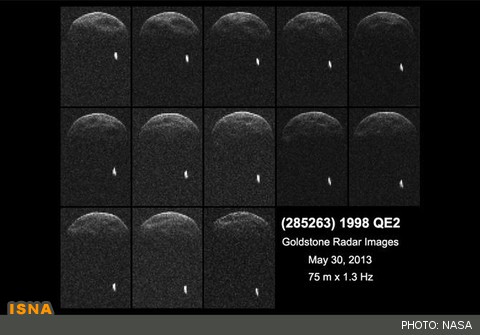 تصاویر راداری عبور یک سیارک به همراه قمرش از کنار زمین