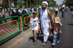 راهپیمایی نمازگزاران تهرانی در محکومیت نسل کشی در میانمار