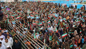 رییس جمهور در جمع مردم بندر خمیر