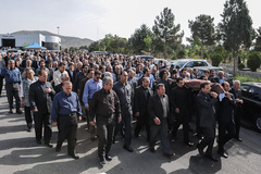 مراسم تشییع و خاکسپاری پیکر استاد داریوش صفوت