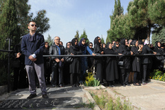 مراسم تشییع و خاکسپاری پیکر استاد داریوش صفوت