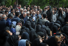 مراسم تشییع و خاکسپاری پیکر استاد داریوش صفوت