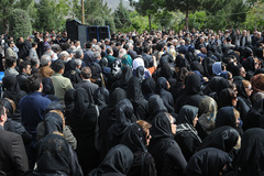 مراسم تشییع و خاکسپاری پیکر استاد داریوش صفوت