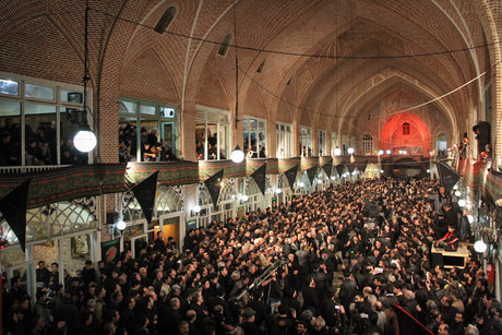 mourning in Bazaar of Tabriz