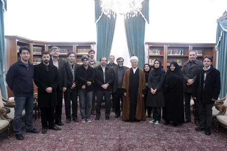 دیدار سرپرست و جمعی از مسئولان و دبیران ایسنا با هاشمی رفسنجانی