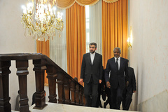 دیدار كوفي عنان با دبیر شورای عالی امنیت ملی