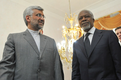 دیدار كوفي عنان با دبیر شورای عالی امنیت ملی