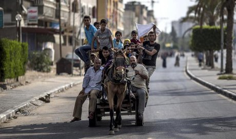 آوارگی بیش از صدها هزار فلسطینی در غزه