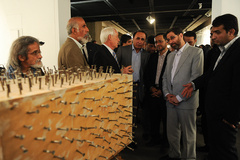 افتتاحیه نمایشگاه آثار هنرمند آلمانی گونتر اوکر در موزه هنرهای معاصر تهران