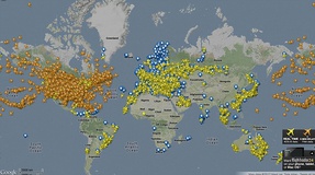 نقشه آنلاين پروازهاي هوايي سراسر جهان تهيه شد