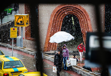 بارش برف و باران در تهران