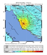 نقشه‌های لرزش زمین زلزله 6.1 ریشتری امروز بوشهر