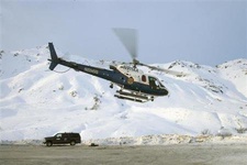 نجات سرنشینان بالگرد سرگردان در آلاسکا