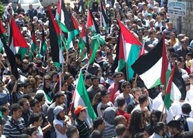 تظاهرات فلسطینی‌ها به مناسبت صدمین سالروز بیانیه بالفور