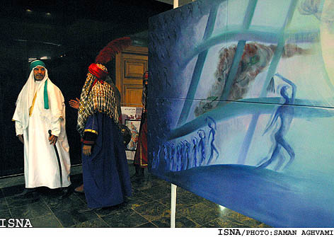 / گزارش تصويري /
اولين دو سالانه ي نقاشي عاشورانگاران عاشق