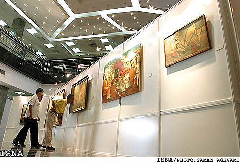 / گزارش تصويري /
اولين دو سالانه ي نقاشي عاشورانگاران عاشق