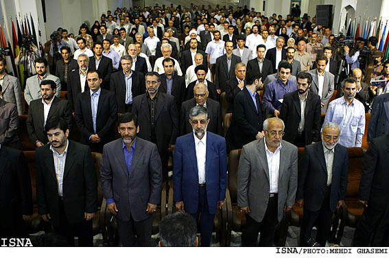 مراسم اختتاميه‌ي بيستمين نمايشگاه بين المللي كتاب تهران با حضور حداد عادل/قاسمي