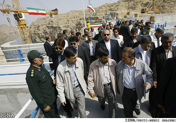 افتتاح سد مخزني رئيسعلي دلواري با حضور رييس جمهور/مهدي قاسمي ايسنا