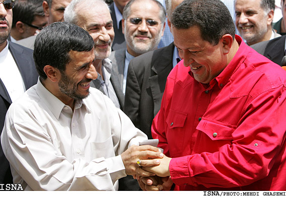 مراسم احداث طرح متانول مشترك با حضور احمدي‌نژاد و چاوز/مهدي قاسمي ايسنا