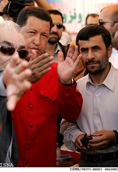 مراسم  احداث طرح متانول مشترك با حضور احمدي‌نژاد و چاوز/مهدي قاسمي ايسنا