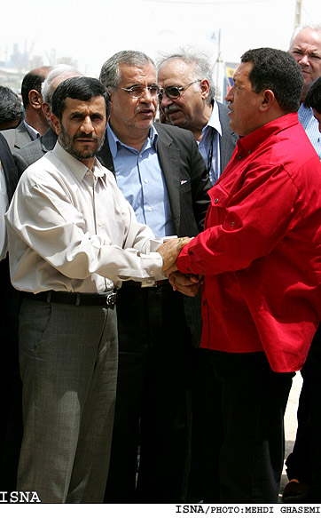 مراسم احداث طرح متانول مشترك با حضور احمدي‌نژاد و چاوز/مهدي قاسمي ايسنا