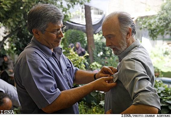 پورحسيني و برزيده - پشت صحنه‌ي سريال " مثل هيچكس" / سامان اقوامي-ايسنا