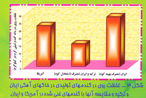 سياست‌هاي توليد محصول سالم/
غفلت از بي توجهي به كمبود عنصر روي در خاك‌هاي زراعي ايران
ضرورت‌هاي غني سازي محصولات كشاورزي ايران