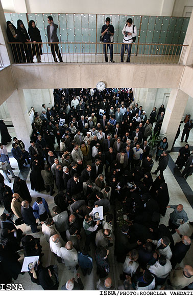 تشييع پيكر طاهره صفارزاده - دانشگاه تهران/ روح‌اله وحدتي - ايسنا