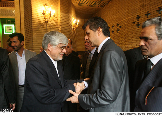 دكتر عارف در مراسم ترحيم طاهره صفارزاده در مسجد الغدير/امير خلوصي ايسنا