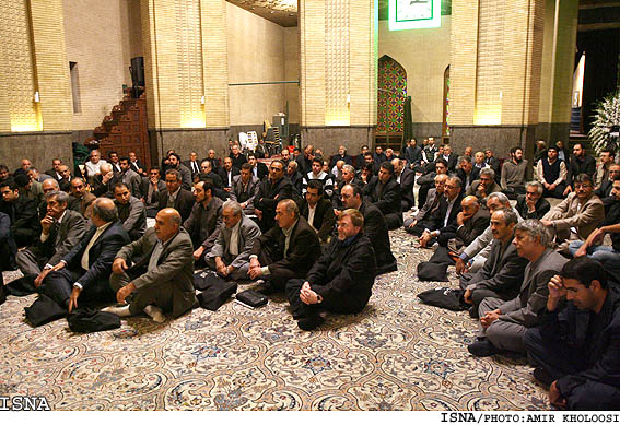 مراسم ترحيم طاهره صفارزاده در مسجد الغدير/امير خلوصي ايسنا