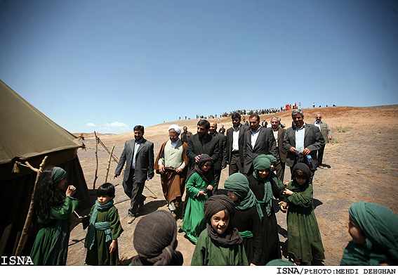 بازديد رييس صدا و سيما از پشت صحنه سريال مختارنامه - شاهرود / مهدي دهقان- ايسنا