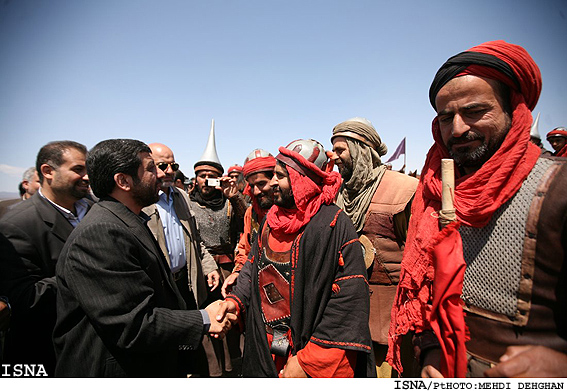 بازديد رييس صدا و سيما از پشت صحنه سريال مختارنامه - شاهرود / مهدي دهقان- ايسنا