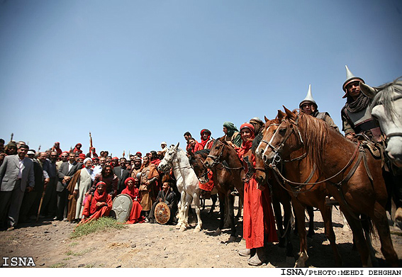 بازديد رييس صدا و سيما از پشت صحنه سريال مختارنامه - شاهرود / مهدي دهقان- ايسنا