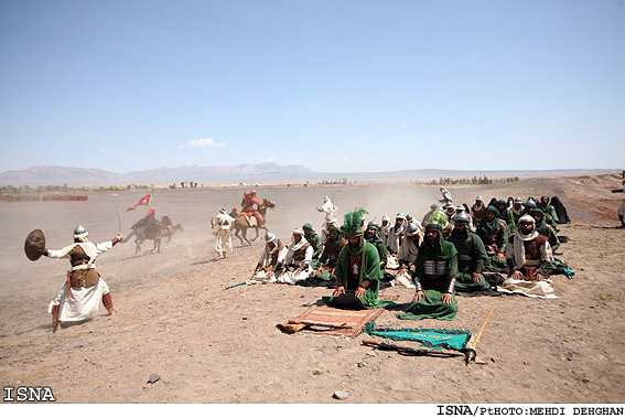 بازديد رييس صدا و سيما از پشت صحنه سريال مختارنامه - شاهرود / مهدي دهقان- ايسنا