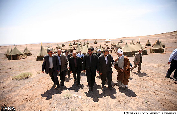 بازديد رييس صدا و سيما از پشت صحنه سريال مختارنامه - شاهرود / مهدي دهقان- ايسنا