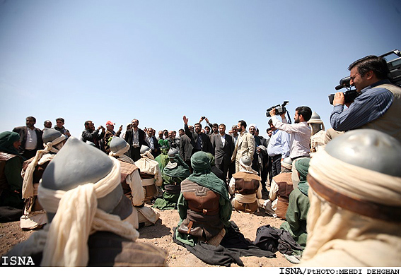 بازديد رييس صدا و سيما از پشت صحنه سريال مختارنامه - شاهرود / مهدي دهقان- ايسنا