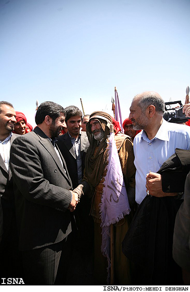 بازديد رييس صدا و سيما از پشت صحنه سريال مختارنامه - شاهرود / مهدي دهقان- ايسنا