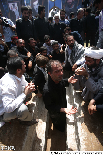 مراسم تشييع و به خاكسپاري پيكر سردار شهيد علي هاشمي- اهواز / ايسنا