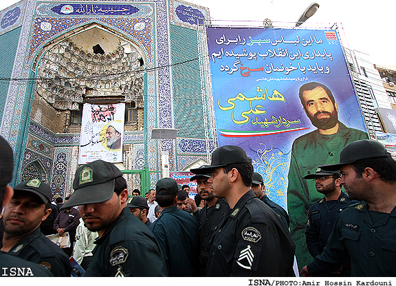 مراسم تشييع و به خاكسپاري پيكر سردار شهيد علي هاشمي- اهواز / ايسنا
