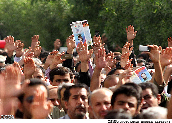 مراسم تشييع و به خاكسپاري پيكر سردار شهيد علي هاشمي- اهواز / ايسنا