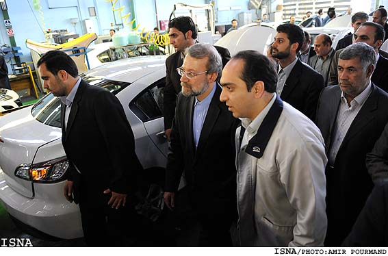 مراسم رونمايي از خودروي جديد مزدا 3 با حضور رييس مجلس/امير پورمند-ايسنا