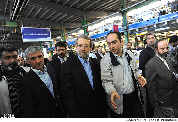 مراسم رونمايي از خودروي جديد مزدا 3 با حضور رييس مجلس/امير پورمند-ايسنا