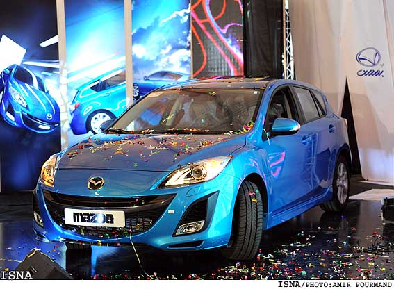 مراسم رونمايي از خودروي جديد مزدا 3 /امير پورمند-ايسنا