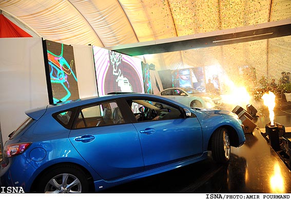 مراسم رونمايي از خودروي جديد مزدا 3 /امير پورمند-ايسنا