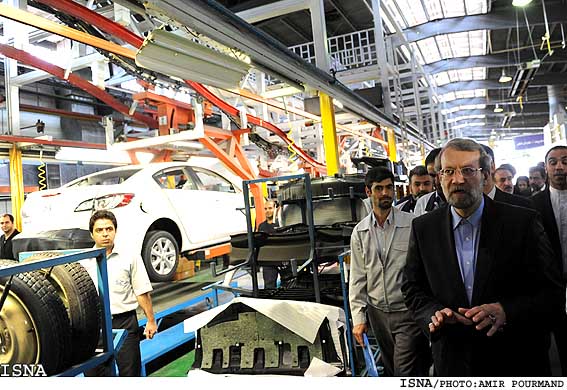 مراسم رونمايي از خودروي جديد مزدا 3 با حضور رييس مجلس/امير پورمند-ايسنا