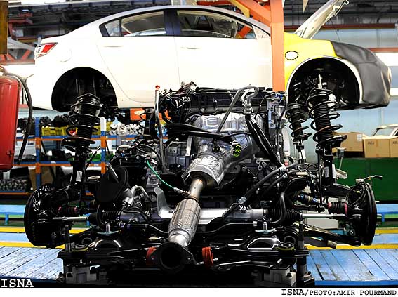 مراسم رونمايي از خودروي جديد مزدا 3 /امير پورمند-ايسنا