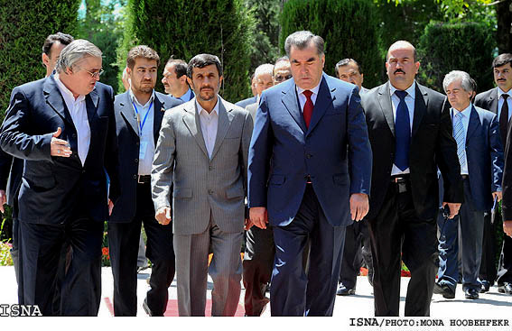 روساي جمهور ايران و تاجيكستان در حاشيه اجلاس"آب براي حيات" /منا هوبه فكر - ايسنا