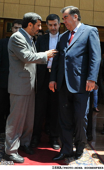 روساي جمهور ايران و تاجيكستان در حاشيه اجلاس"آب براي حيات" /منا هوبه فكر - ايسنا