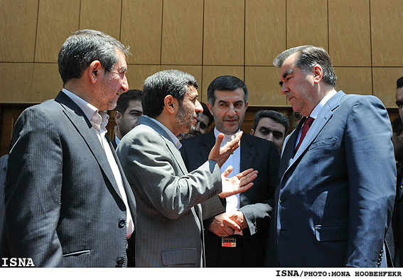 روساي جمهور ايران و تاجيكستان در حاشيه اجلاس"آب براي حيات" /منا هوبه فكر - ايسنا